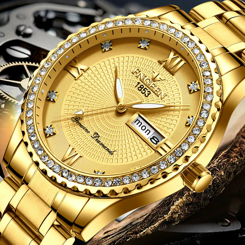 Waterproof Gold Men's Watch