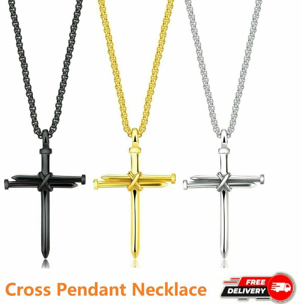 Cross Pendant Necklace Unisex