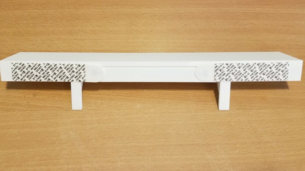 12" x 2" White Wall Shelf