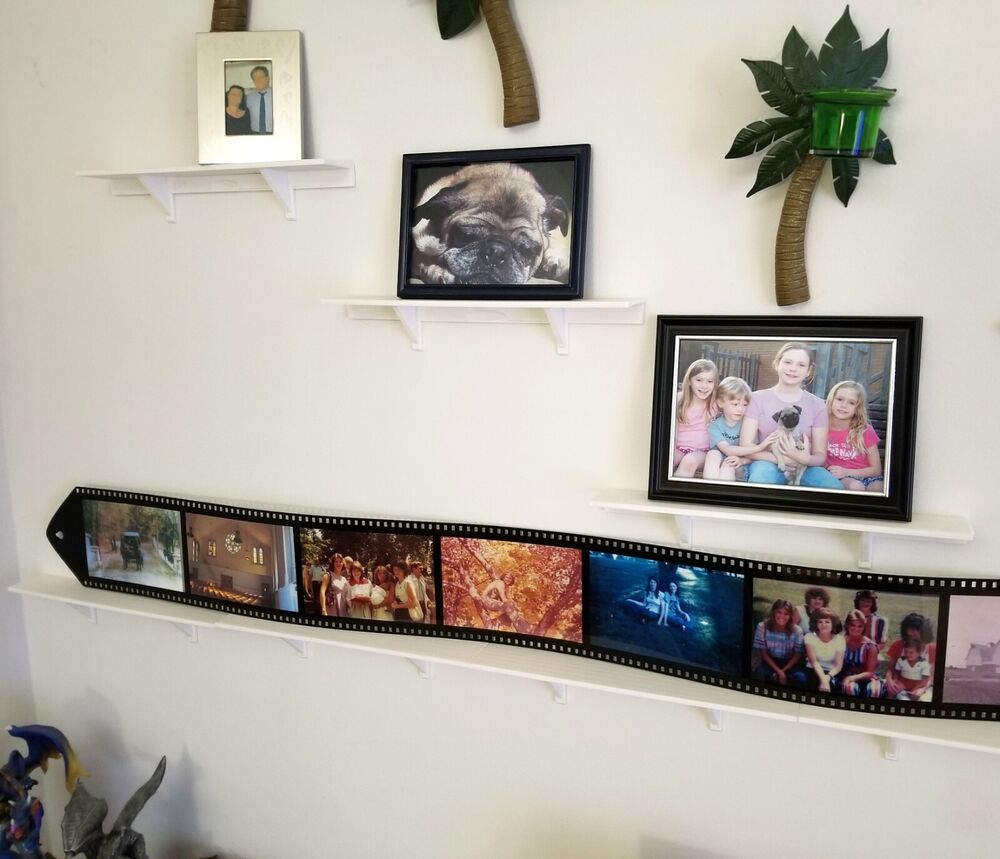 12" x 2" White Wall Shelf