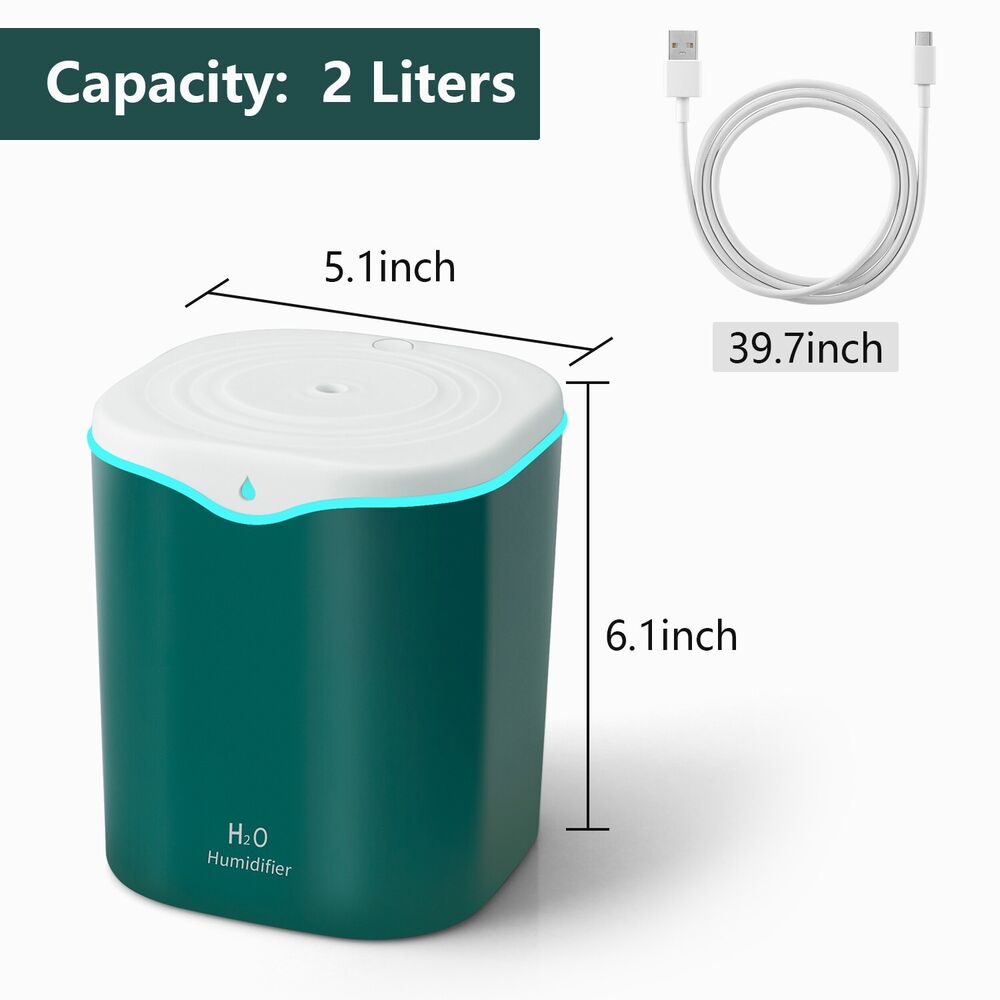 2000ML Cool Mist Ultrasonic Air