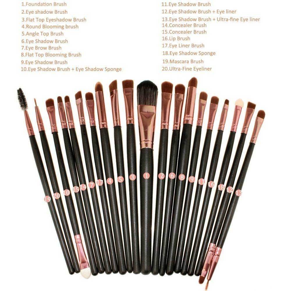 20pcs Makeup BRUSHES