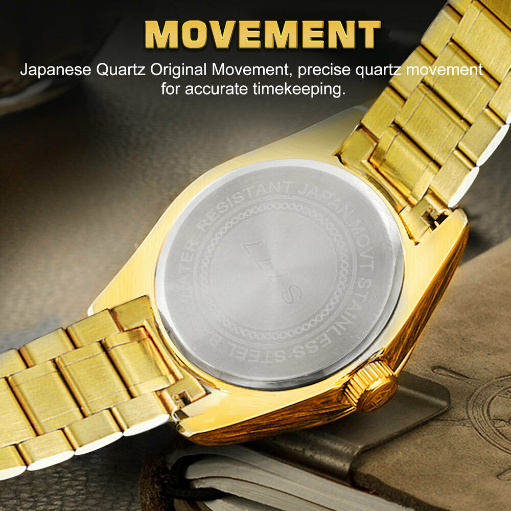 Waterproof Gold Men's Watch