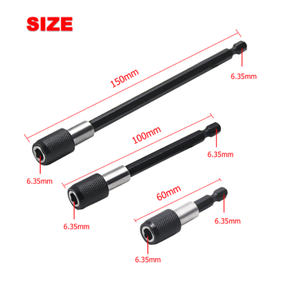 3pc Screwdriver EXTENSION Drill Bit Holder