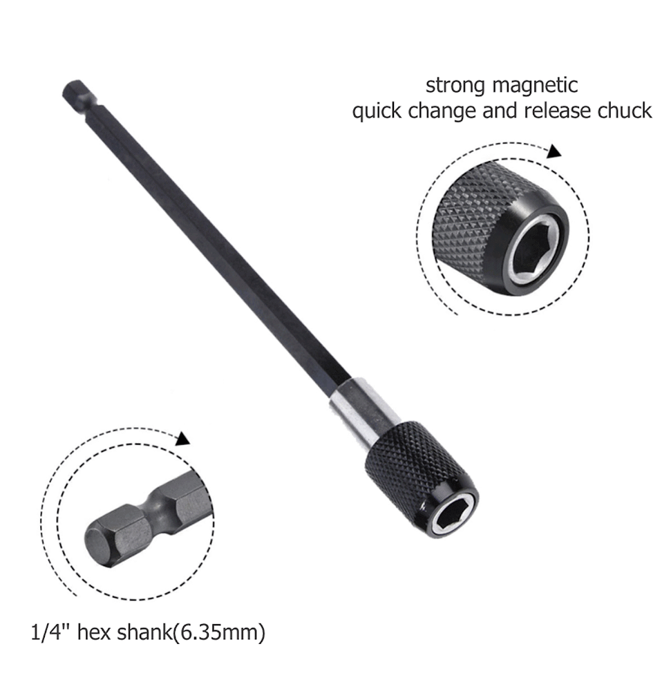 3pc Screwdriver EXTENSION Drill Bit Holder