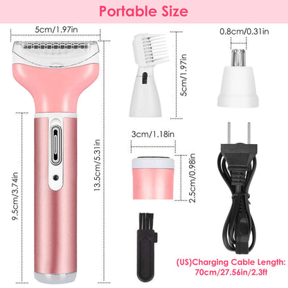 4 In 1 Women Electric Shaver