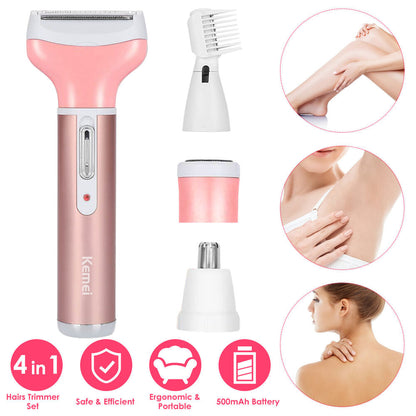 4 In 1 Women Electric Shaver