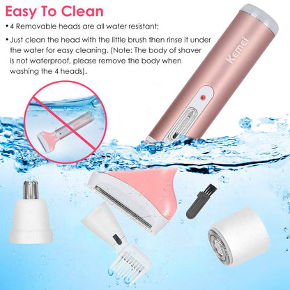 4 In 1 Women Electric Shaver