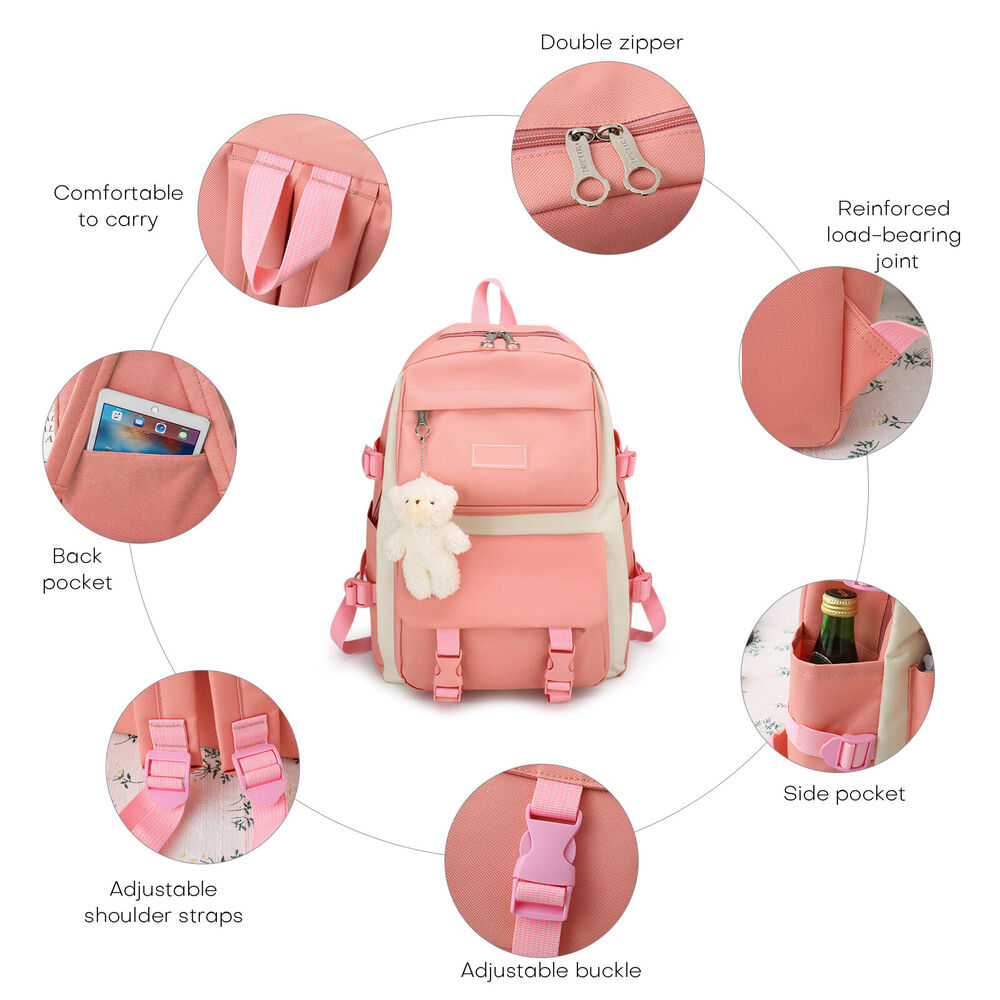 5Pcs Girls School Bag Set