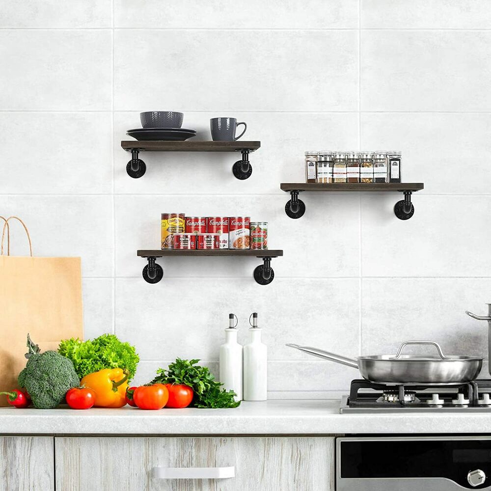 6 Pack Wall Shelf Bracket Floating Shelf