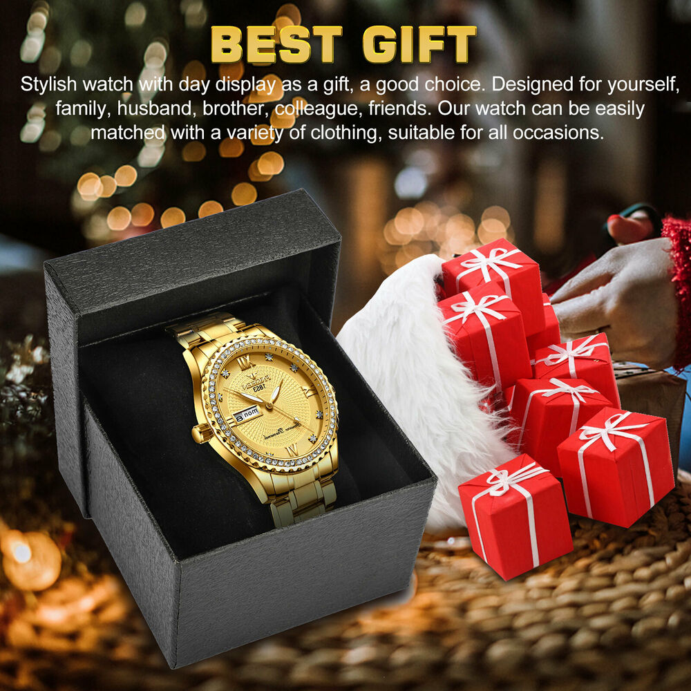 Waterproof Gold Men's Watch