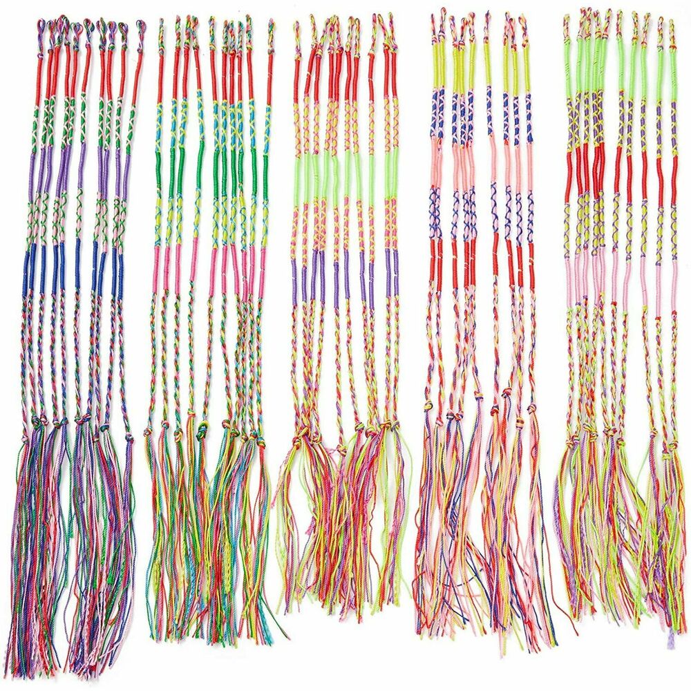 100 Pieces Handmade Braid Friendship Bracelets