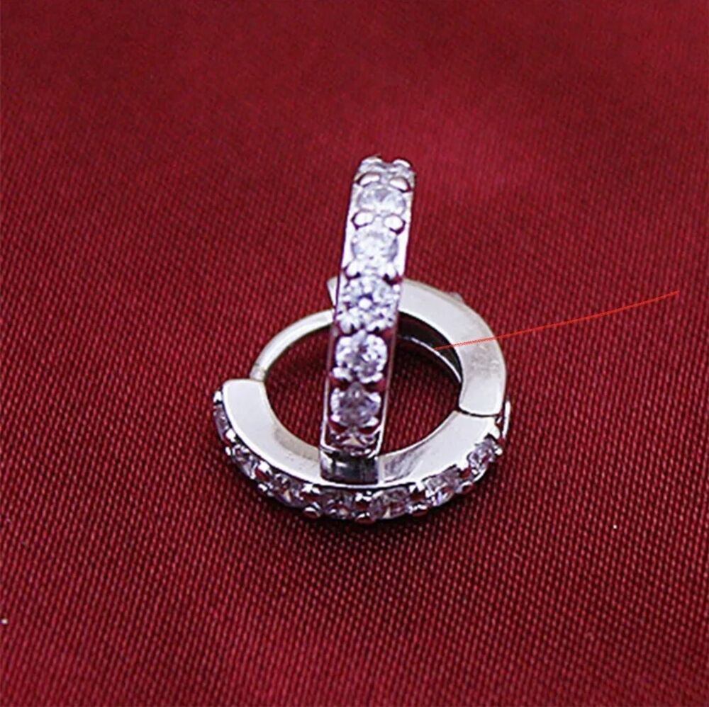 925 Sterling Silver CZ Cubic Earrings