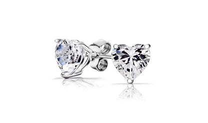 925 Sterling Silver CZ Stud Earrings