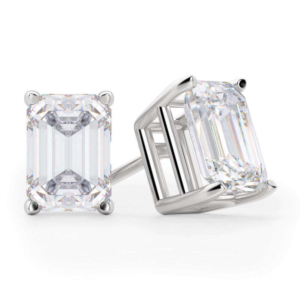 925 Sterling Silver CZ Stud Earrings