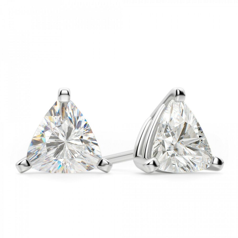 925 Sterling Silver CZ Stud Earrings