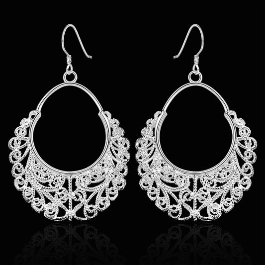 925 Sterling Silver Hoop Pierced Earrings