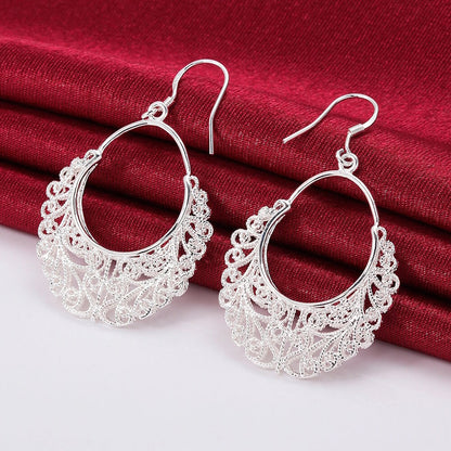 925 Sterling Silver Hoop Pierced Earrings