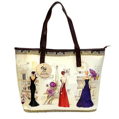 Women Synthetic Leather Tote Handbag