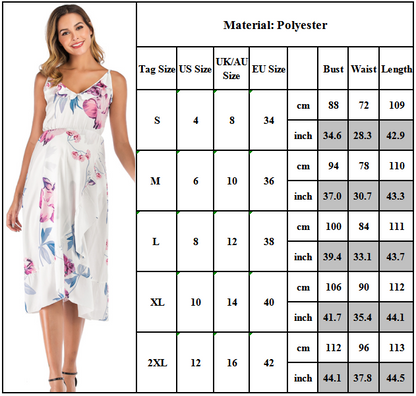 Maternity Women's Pregnant Floral Print Midi Dress