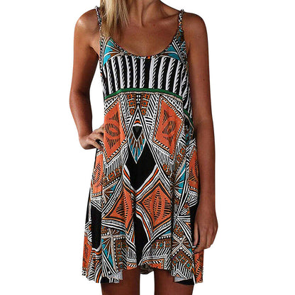 Summer Casual Boho Swing Dress