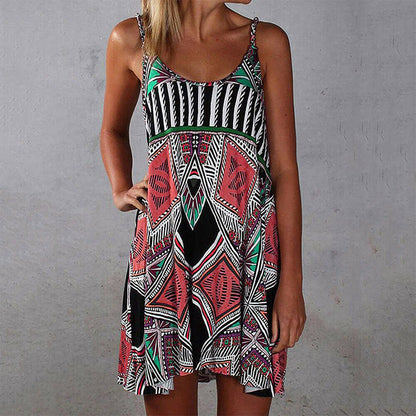 Summer Casual Boho Swing Dress