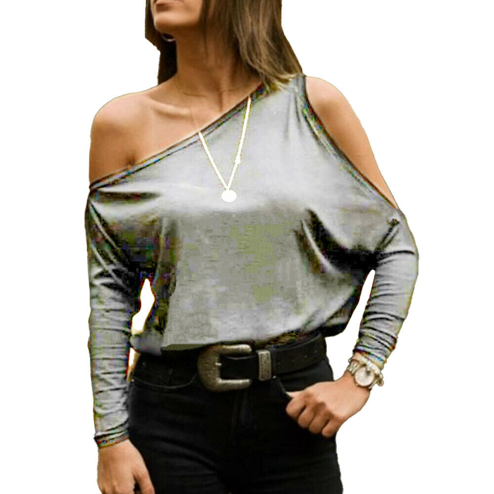 Casual Plain Long Sleeve Blouse Tops