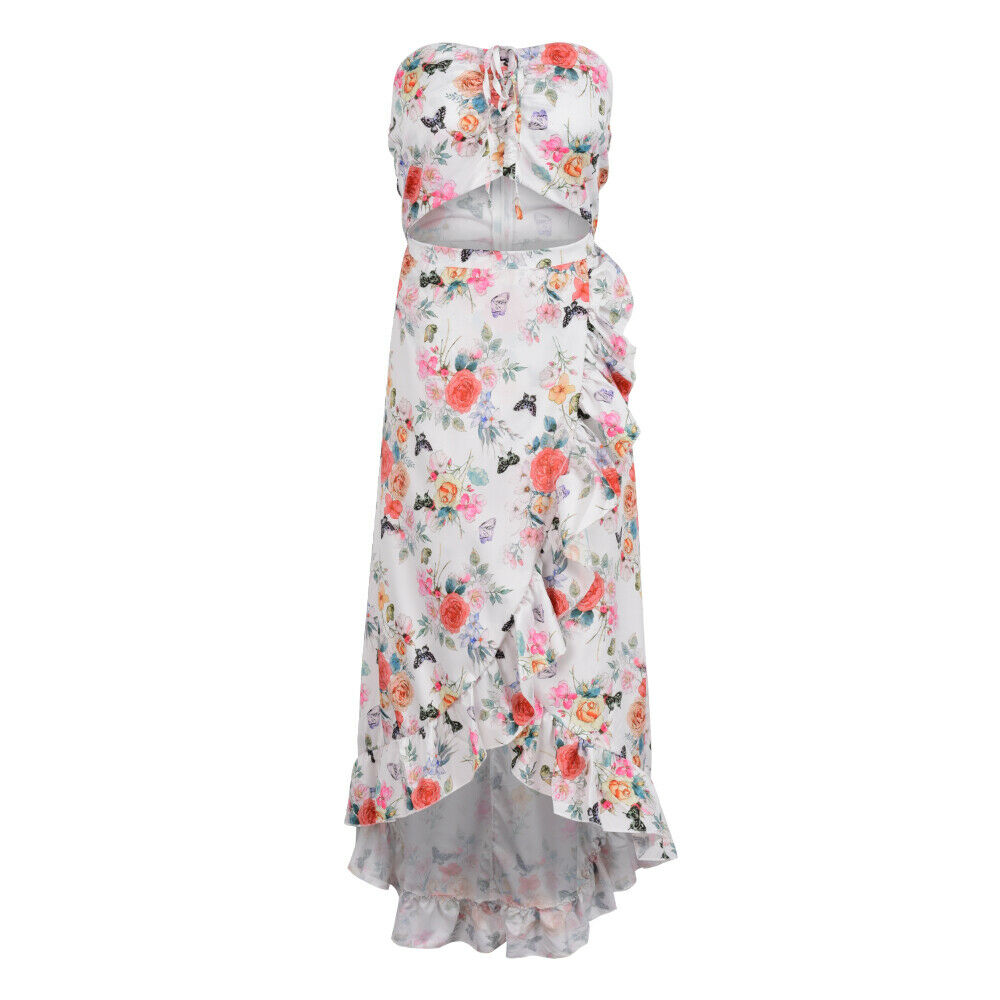 Women's Sleeveless Floral Long Maxi Dress