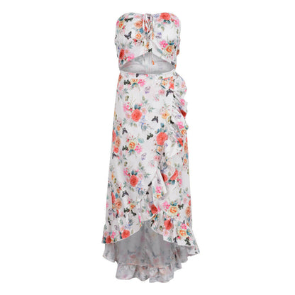 Women's Sleeveless Floral Long Maxi Dress