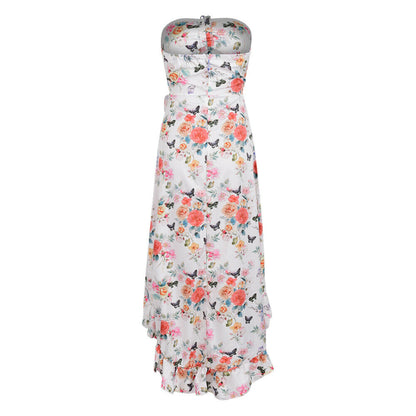 Women's Sleeveless Floral Long Maxi Dress