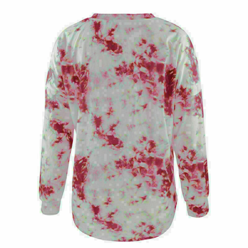 Women's Tie Dye Long Sleeve Pullover Shirt