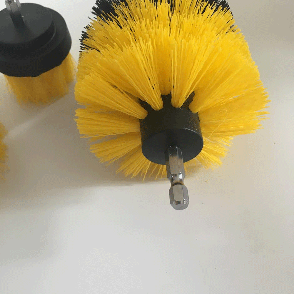 Drill Brushes Set 3pcs Tile Grout Power Scrubber Cleaner