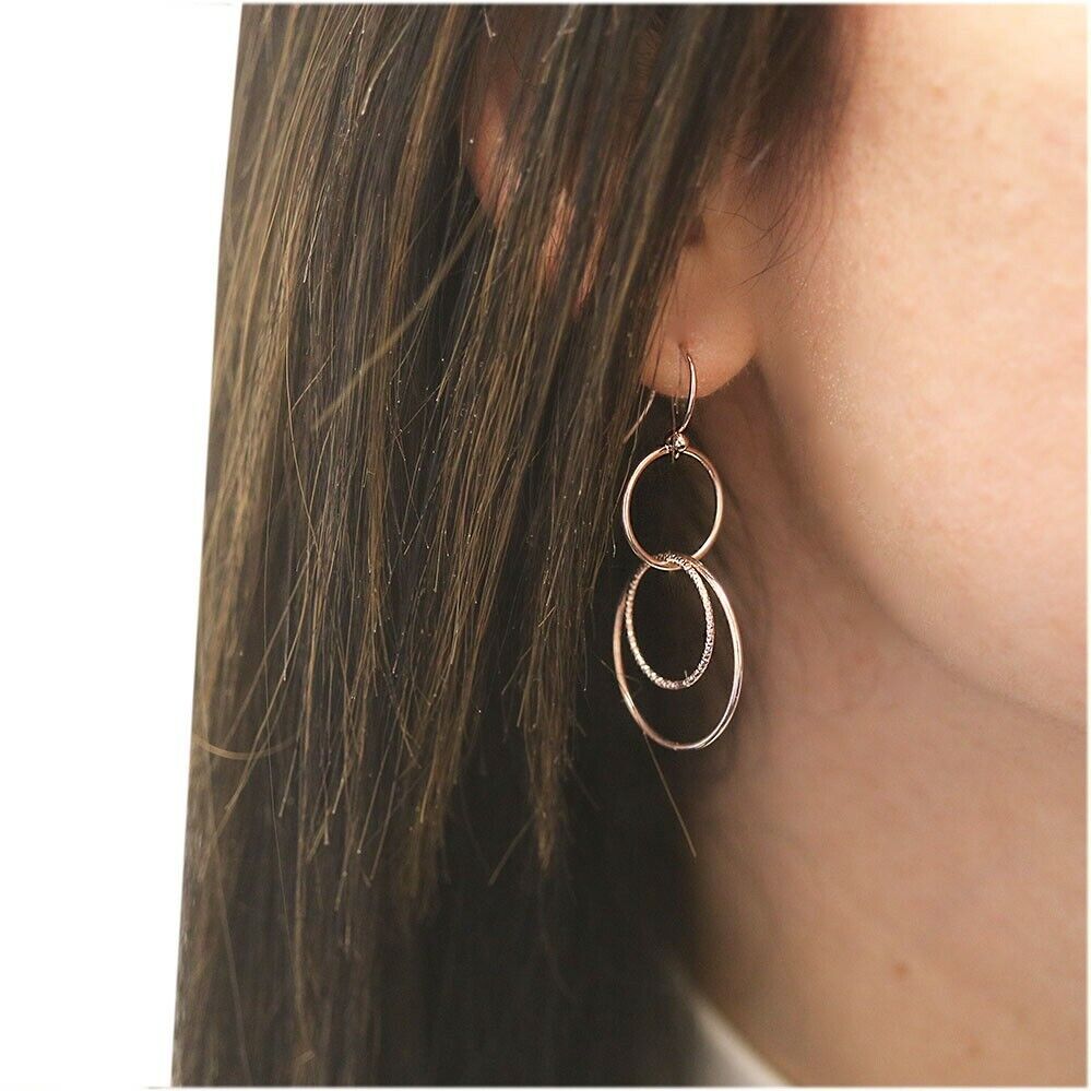 Italian .925 Sterling Silver Round Hoop Earrings