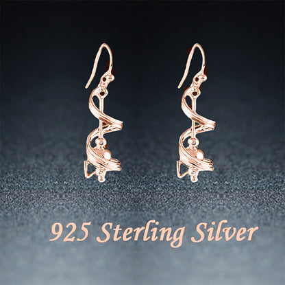 Italian 925 Solid Sterling Drop Dangle Earrings