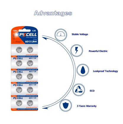 LR44 Button Cell 1.5V Alkaline Batteries