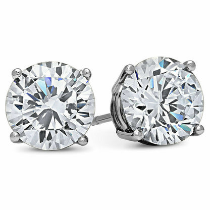 MENS 4 CARAT CZ Stud Earrings