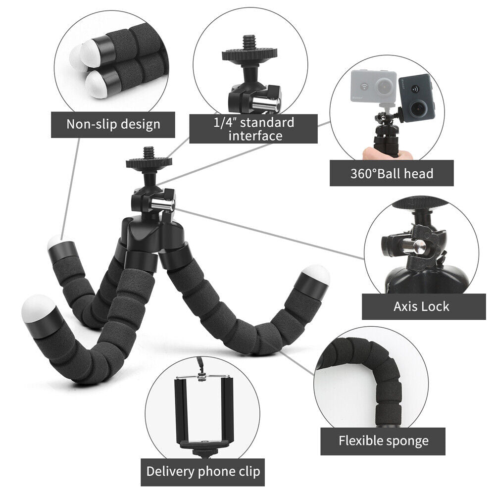 Adjustable Tripod Stand Flexible Phone Holder