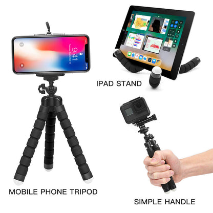 Adjustable Tripod Stand Flexible Phone Holder