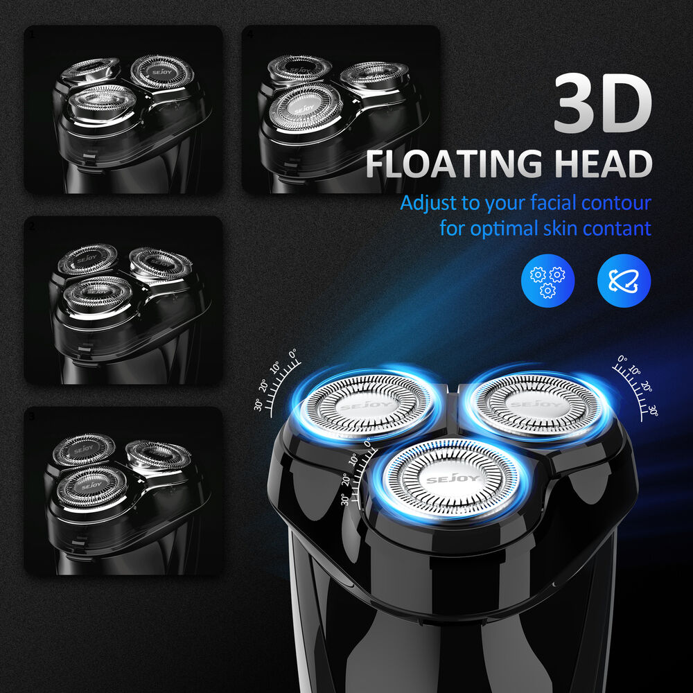 3D Electric Shaver Wet &Dry Rotary Shavers