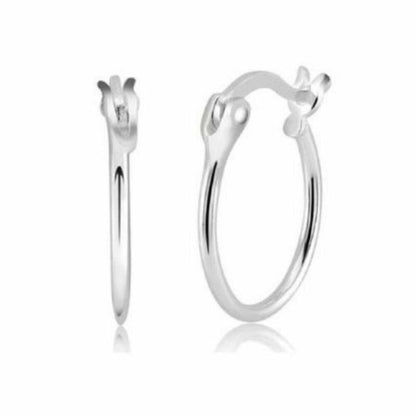 Solid 925 Sterling Huggie Earrings