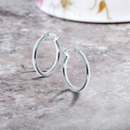 Solid 925 Sterling Huggie Earrings