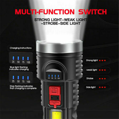 Super Bright LED Torch Tactical Flashlight