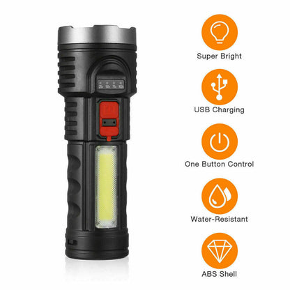 Super Bright LED Torch Tactical Flashlight