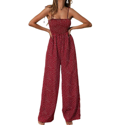 Boho  Polka Dot High Waist Rompers