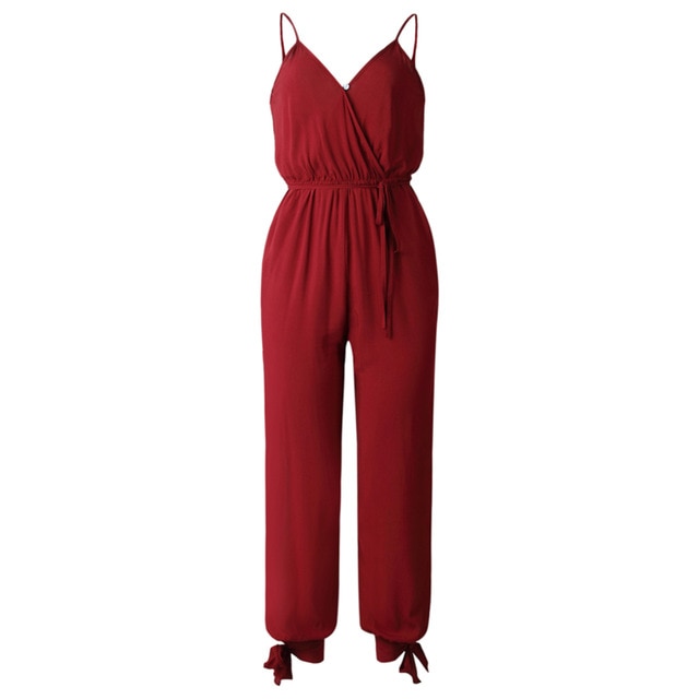 Casual Women Sleeveless Loose Romper Jumpsuit