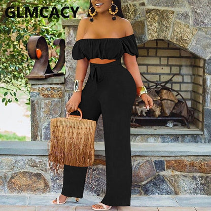 Women Off Shoulder Cut Out Jumpsuit