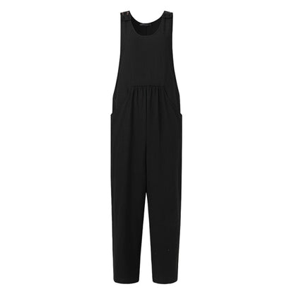 Casual Plus Size Women's Patchwork Jumpsuits