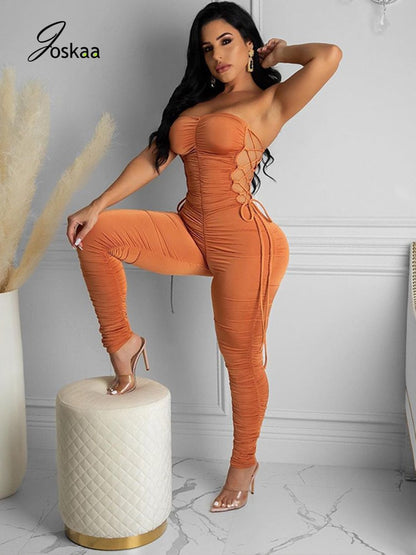 Women's Hollow Out Rompers Bandage