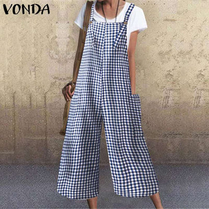 Women Solid Overalls Casual Rompers