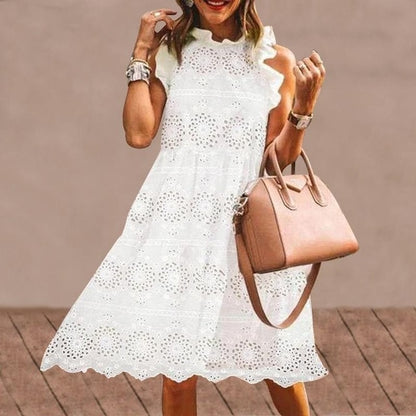 Ruffled  Beach Holiday Summer Dress